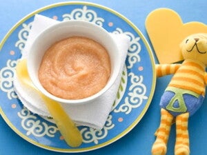 Strawberry and Apple Puree with Polenta
