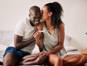 A couple considering artificial insemination.