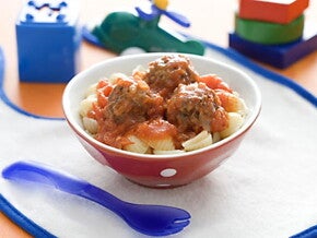 Mini Meatballs with Pasta