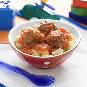 Mini Meatballs with Pasta