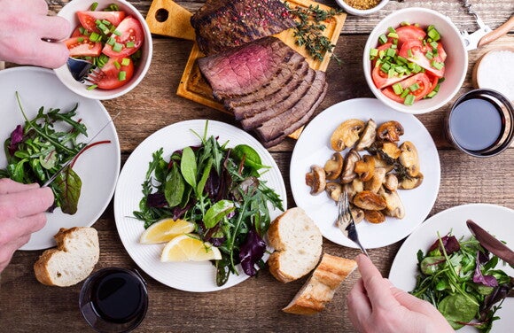 There is a lot of food that can be part of a diet according to the nutrition for fertility A table with food that helps the nutrition for fertility.